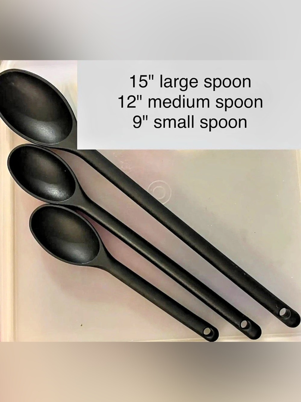 Epicure Black Spoon Set - NWOT